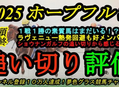 【最終追い切り評価】2025ホープフルステークス！1戦1勝の素質馬はラヴェニューだけじゃない！？ラヴェニュー熱発回避で他に注目なのは？