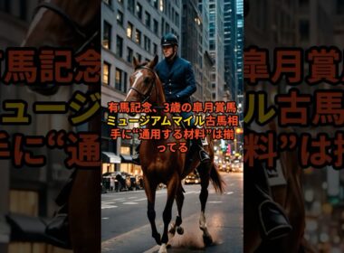 【有馬記念】皐月賞馬ミュージアムマイルは古馬相手に通用する？#有馬記念#ミュージアムマイル#競馬予想#競馬分析#中山競馬場#中山芝2500m#皐月賞馬#3連単#競馬ショート#競馬YouTube