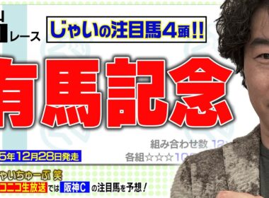 【競馬】有馬記念でのじゃいの予想【勝ち馬予想】