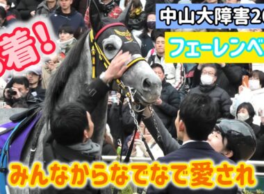 【中山大障害2025】みんなからのなでなでパワーで3着に健闘したフェーレンベルク
