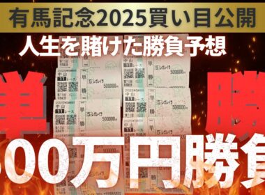 【有馬記念前日】単勝500万円馬券公開！競馬人生全てを賭ける