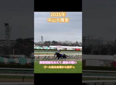 2025年 中山大障害🐴全人馬無事にゴール👏 #中山大障害 #競馬 #馬 #horse #中山競馬場