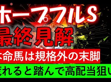 ホープフルステークス2025　最終見解