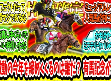 『【枠順確定】さぁ激動の今年を締めくくるのは誰だ？有馬記念が来る‼』に対するみんなの反応【競馬の反応集】
