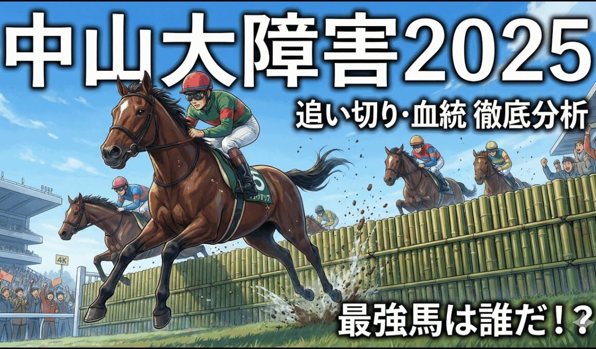 【競馬予想】中山大障害2025追い切りと血統から最強馬を徹底分析