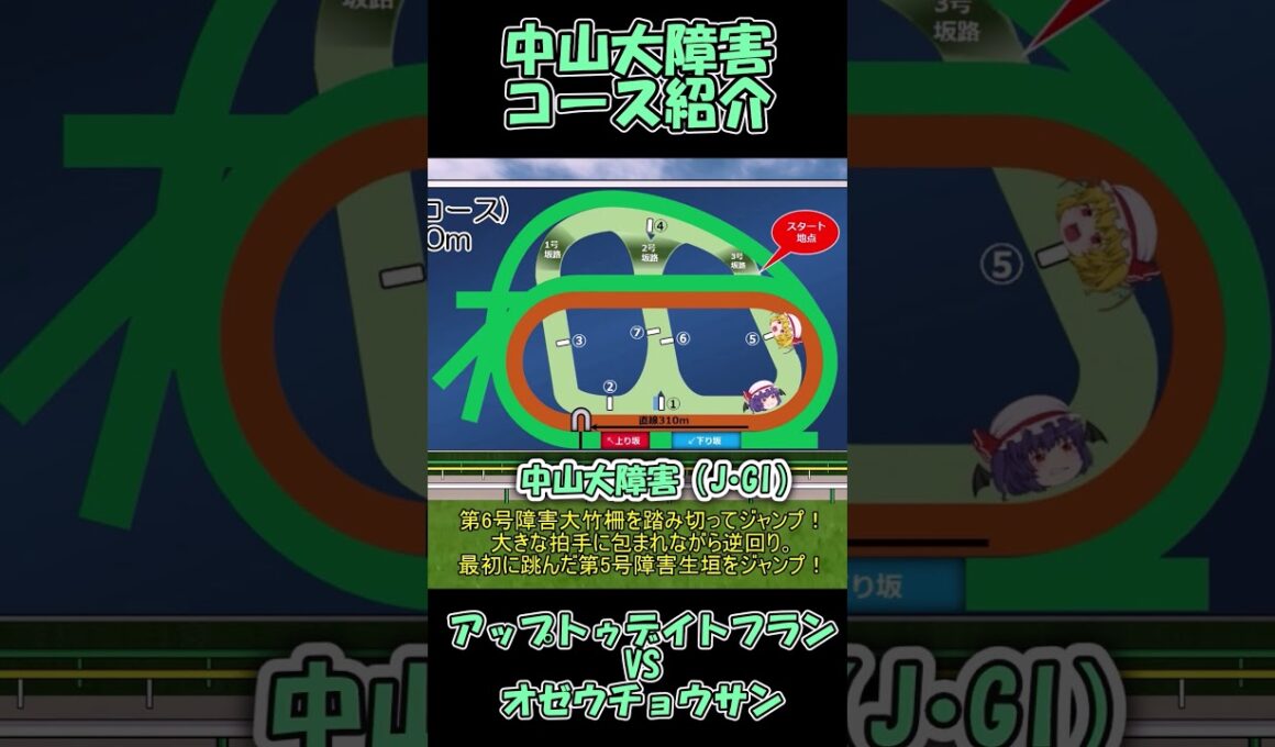 中山大障害コース紹介 フランVSおぜうver.
