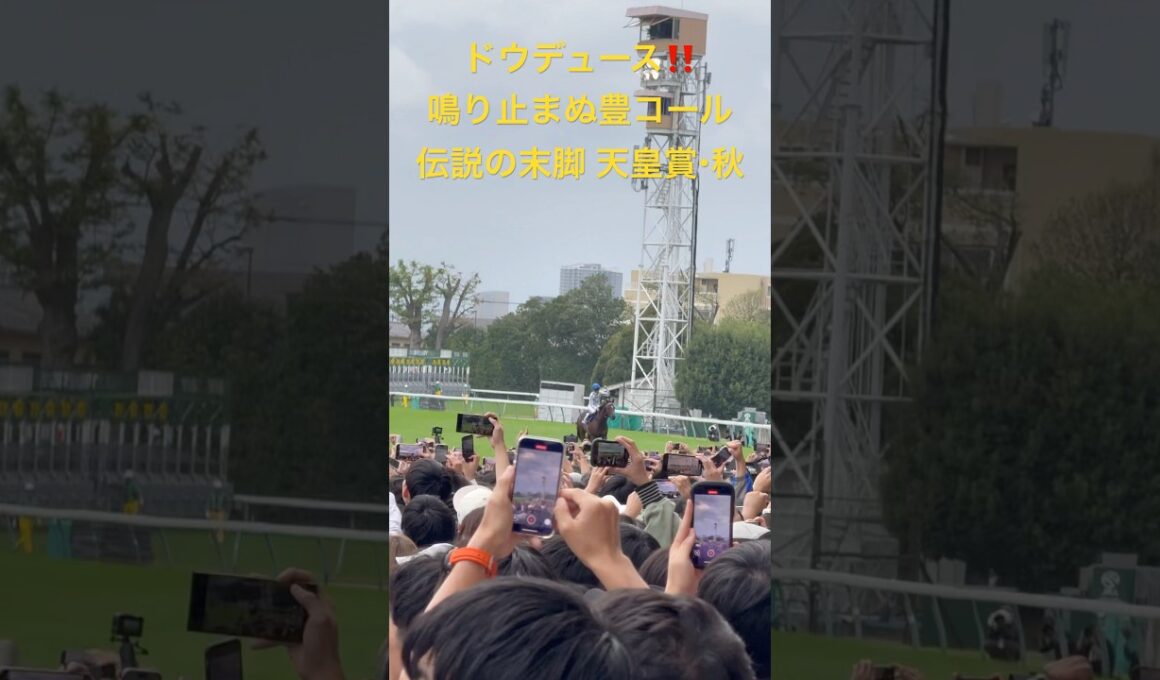 【競馬現地映像】ドウデュース 天皇賞（秋）2024‼️伝説の末脚とユタカコール「復活の一撃」（2024/10/27）
