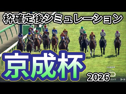 【京成杯2026】枠確定後シミュレーション ソラネルマンは7枠12番、アッカンは4枠6番、アクセスは8枠15番、皐月賞と同舞台で行われる重賞を指数を元に攻略！ #3957