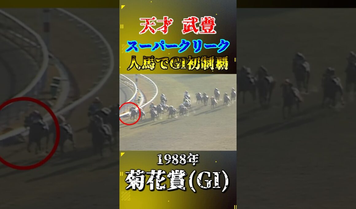 スーパークリーク【1988年菊花賞(GI)】#競馬 #shorts #菊花賞 #スーパークリーク #武豊