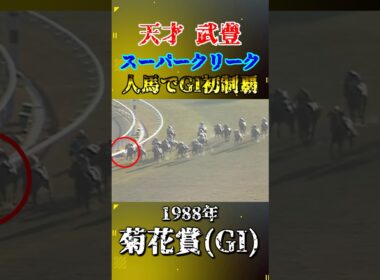 スーパークリーク【1988年菊花賞(GI)】#競馬 #shorts #菊花賞 #スーパークリーク #武豊