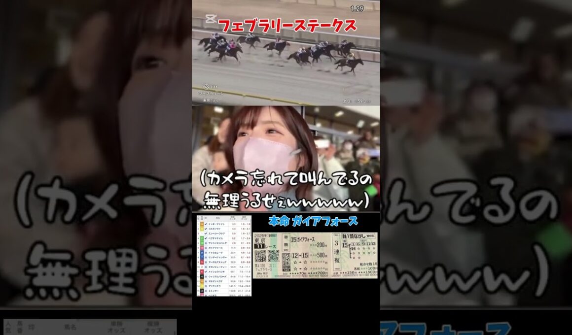 【競馬女子】 フェブラリーステークス！！#競馬 #競馬女子 #フェブラリーs #フェブラリーステークス #コスタノヴァ #ガイアフォース #東京競馬場