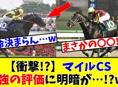 【マイルCS】【衝撃!?】マイルCSの3強の評価に明暗が…!?www