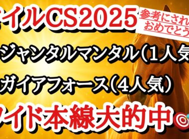 【マイルチャンピオンシップ2025】最終予想＆買い目公開！◎スムーズに運べれば好勝負になりそうで期待値大！