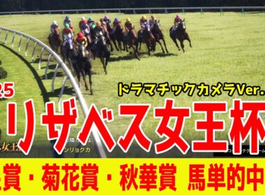 【エリザベス女王杯2025・予想】シミュレーション【ドラマチックカメラVer.】牝馬No.1を決める決戦！！3歳馬vs実績十分の古馬勢！大混戦のレースを展開・追い切りファクターで徹底攻略する！！