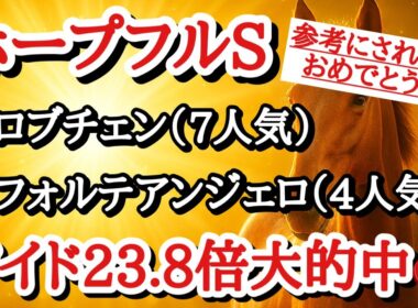 【ホープフルステークス2025】最終予想！◎前走はワケあり敗戦で能力計り知れないあの穴馬から勝負だ！