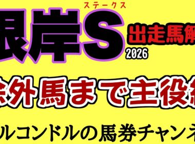 【根岸ステークス2026徹底解説】フェブラリーS最重要前哨戦！ウェイワードアクトvs実績馬！除外馬も激強で大混戦！