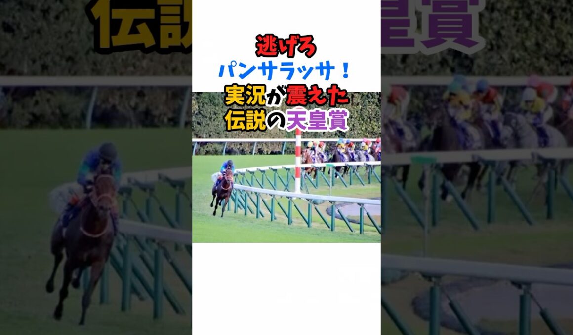 逃げろパンサラッサ！実況が震えた伝説の天皇賞#競馬 #horse #天皇賞秋