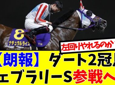 【2026フェブラリーS】【朗報】ダート2冠馬フェブラリーS参戦へ！