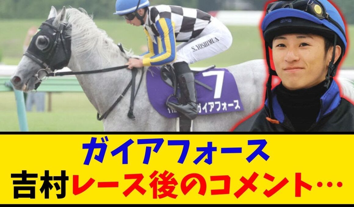 【安田記念】「ガイアフォース 吉村誠之助騎手レース後のコメントに称賛の声…」に対するみんなの反応【反応集】