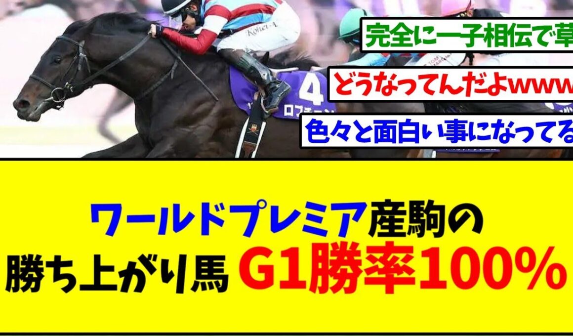 【ホープフルS】ロブチェン！新種牡馬ワールドプレミアが凄すぎるｗｗｗ【反応集】