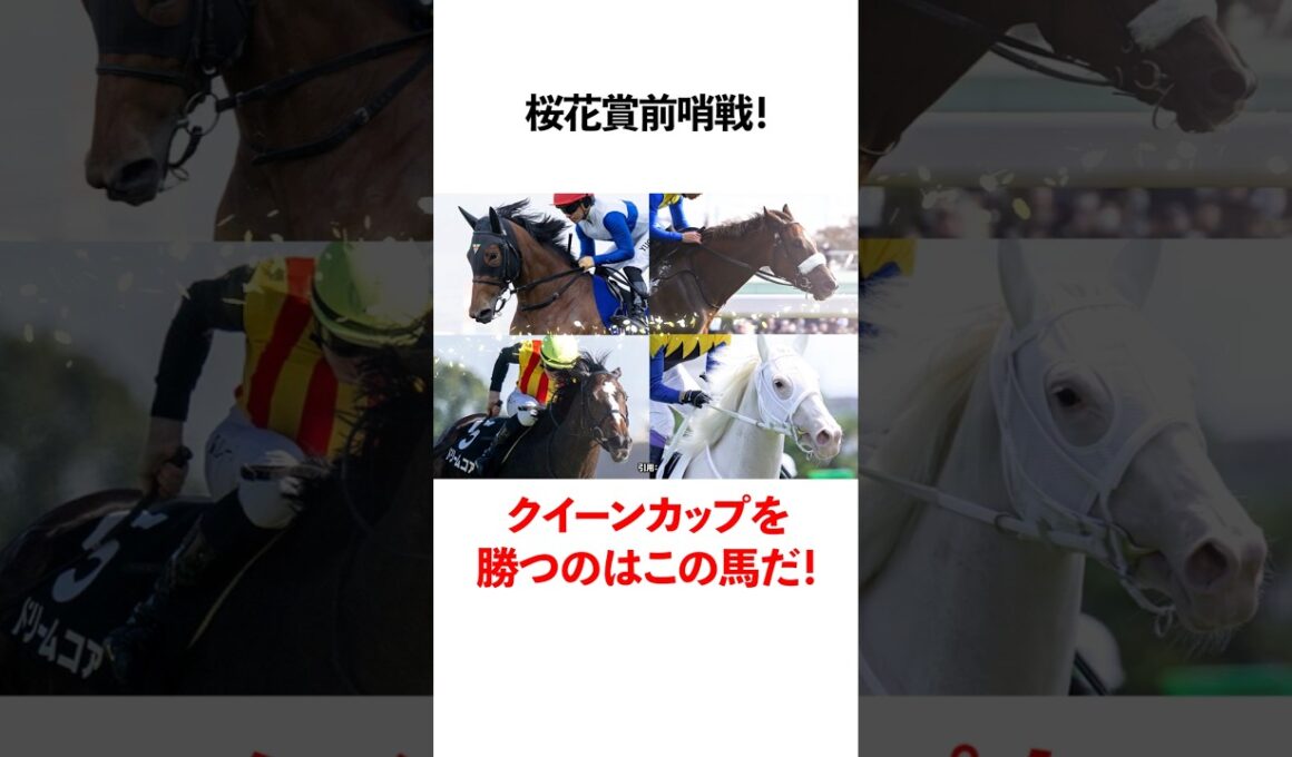 桜花賞前哨戦クイーンカップを勝つのはこの馬だ！