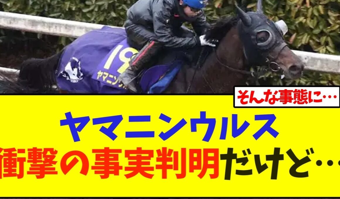 ヤマニンウルス 衝撃の事実判明だけど…【競馬】