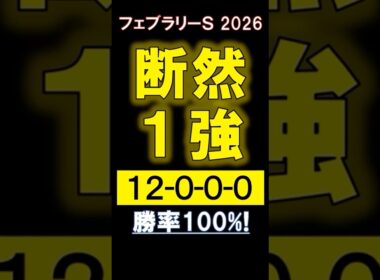 【 フェブラリーＳ 2026 】 断然１強！#競馬 #フェブラリーs #shorts