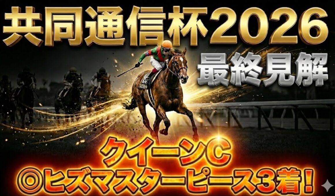 【共同通信杯2026】推奨穴馬発表！この馬がこのオッズは舐められすぎ！？とにかく〇〇の馬を狙え！