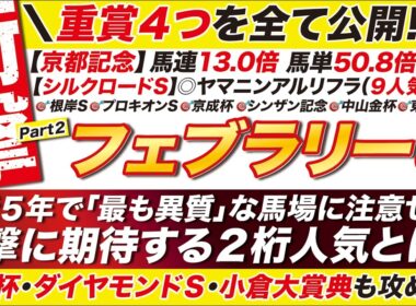🎯重賞４つを全て公開→【フェブラリーステークス2026予想】コスタノヴァにも暗雲？直近５年で「最も異質」な馬場に注意せよ！阪急杯やダイヤモンドＳで一撃に期待する爆穴とは？