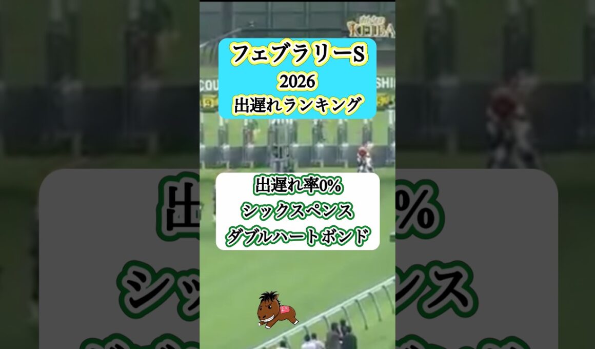 【フェブラリーステークス2026出遅れランキング】#フェブラリーステークス#コスタノヴァ#競馬予想
