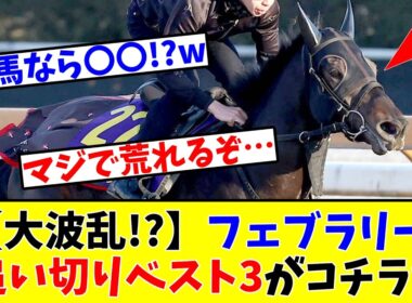 【フェブラリーS】【大波乱!?】予想家たちが真剣に選んだ追い切りベスト3がコチラwww