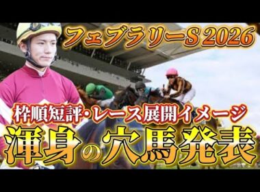 【フェブラリーステークス2026】【レース展開】枠順確定後の渾身の穴馬とレース展開　予想・見解