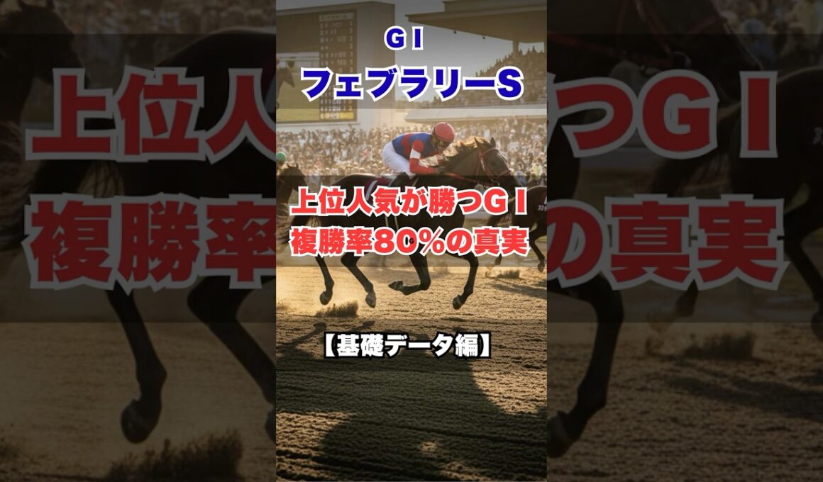 【フェブラリーステークス2026】過去10年データ完全解析！東京ダ1600mの勝ちパターン｜前半 #フェブラリーステークス#フェブラリーS #競馬予想 #G1予想 #東京ダート1600m
