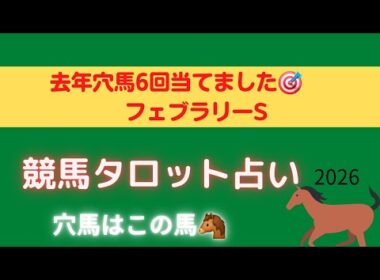 【昨年穴馬6回的中🎯】フェブラリーS競馬タロット占い🏇【荒れる気配…ダブルハートボンドの運気は？！】