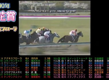 1990年桜花賞　アグネスフローラ　　#ウマ娘#競馬#競走馬#馬#horse#武豊#jra