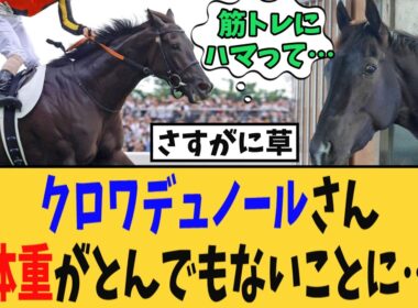 【大阪杯】クロワデュノールさん 馬体重がとんでもないことに・・・【競馬反応集】