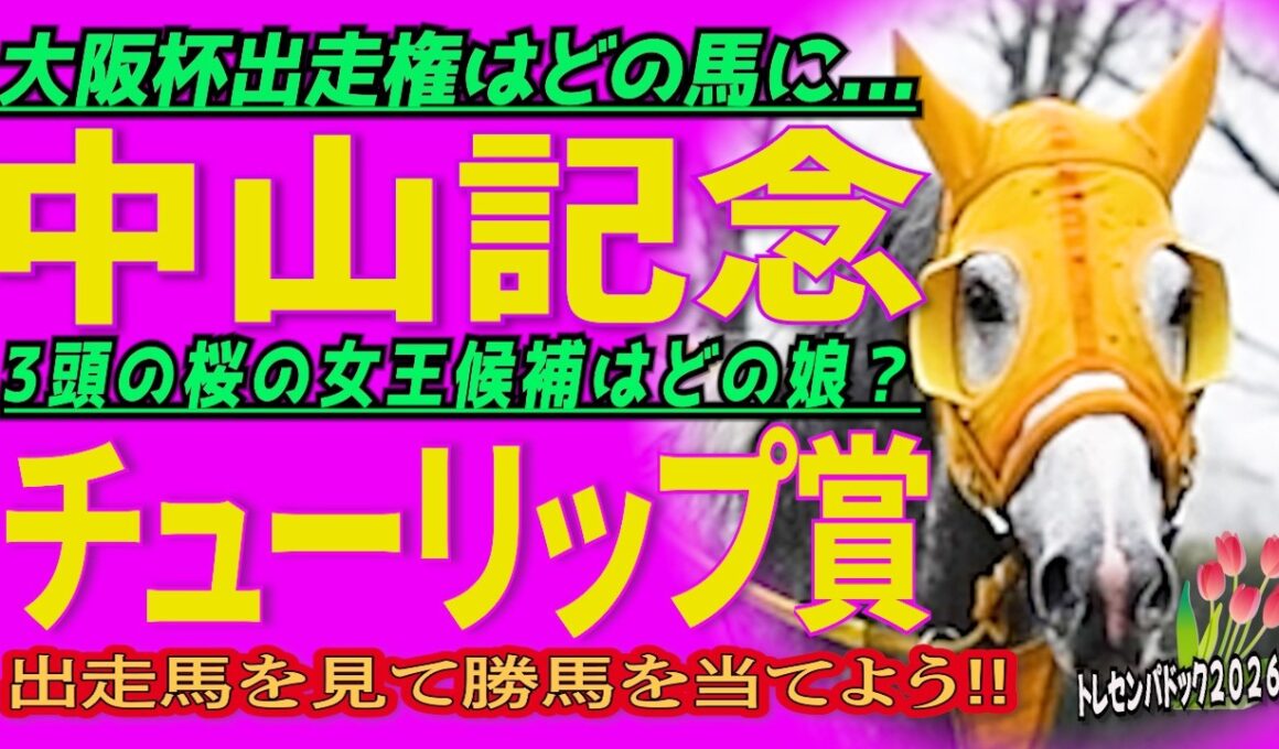 《中山記念》大阪杯に名乗りを上げる1頭は？＆《チューリップ賞》3頭の桜の女王候補はどの娘？//出走馬を見て相馬眼を磨き、勝馬を探し出す『必須動画』！【トレセンパドック2026】