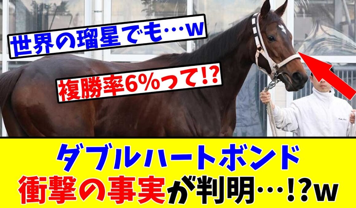 【フェブラリーS】【予想家激震!?】ダブルハートボンドに衝撃の事実が判明し、予想家たちに波紋が…!?www