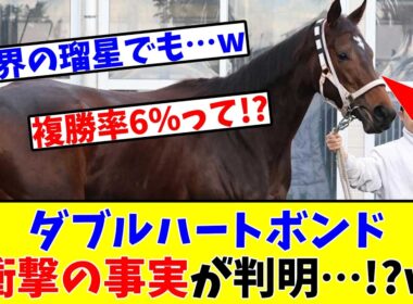 【フェブラリーS】【予想家激震!?】ダブルハートボンドに衝撃の事実が判明し、予想家たちに波紋が…!?www