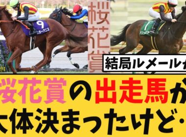 【桜花賞】桜花賞の出走馬が大体決まったけど・・・【競馬反応集】