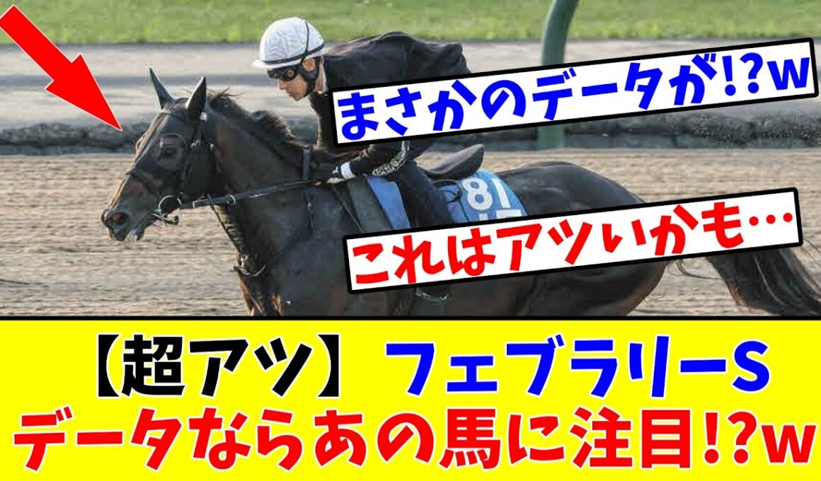 【フェブラリーS】【超アツ情報!?】データ的には間違いなくあの馬が好走する予感しかしないと予想家たちが注目!?www