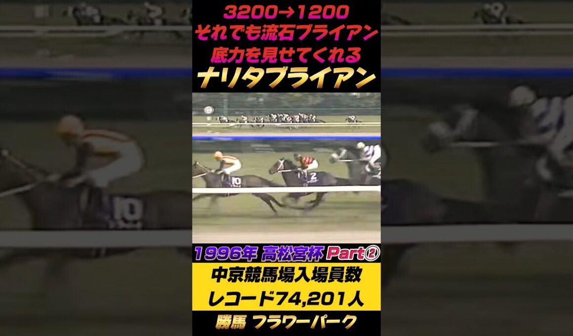 ナリタブライアン流石の底力1996年高松宮杯Part②