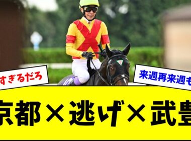 【秋華賞】エリカエクスプレスを2着に残す武豊がヤバすぎるw w w