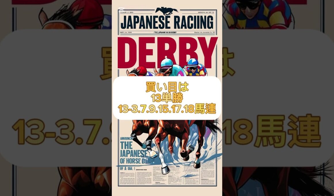 #東京競馬予想 #日本ダービー2025 #東京優駿 #日本ダービー #東京11R