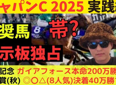 【完璧的中？】ジャパンカップ2025実践編