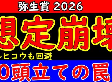 逃げ馬テルヒコウ回避で展開崩壊？パントルナイーフ取消で10頭立てに激変した弥生賞ディープインパクト記念2026最終予想【中山芝2000m展開分析】