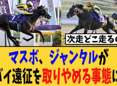 【ドバイWC】中東情勢の影響でマスカレードボール、ジャンタルマンタルがドバイ遠征を取りやめる事態に・・・【競馬反応集】