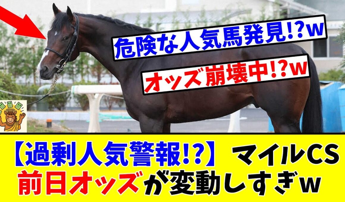 【マイルCS】【過剰人気警報!?】マイルCSの前日オッズが変動しすぎてヤバすぎる件についてwww