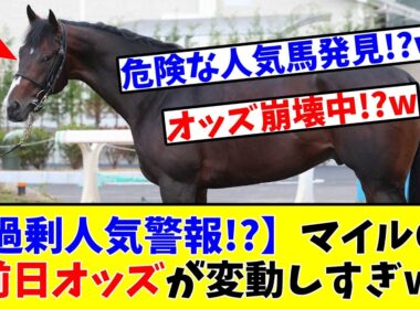 【マイルCS】【過剰人気警報!?】マイルCSの前日オッズが変動しすぎてヤバすぎる件についてwww