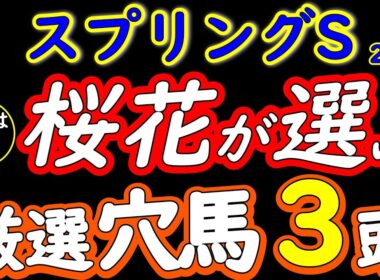 スプリングステークス2026厳選穴馬3頭｜人気は飾り！皐月賞トライアルで展開ハマる盲点の伏兵【スプリングS】